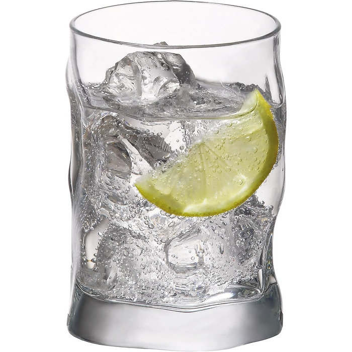 Bormioli Rocco 340420 Sorgente Whisky Glasses, 300ml, Glass, transparent, set of 6