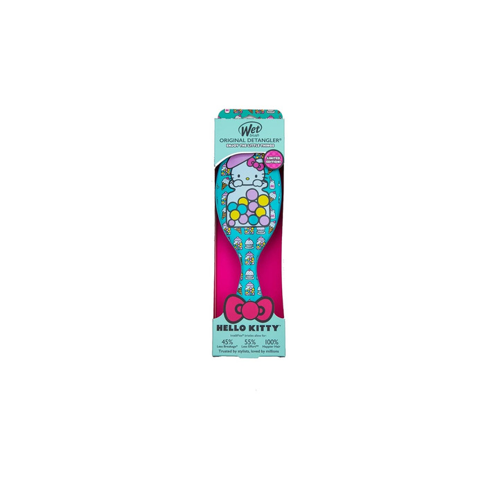 Щітка для волосся WetBrush Original Detangler з м'якими щетинками та зручною ручкою Hello Kitty Candy Jar Blue (Оригінальний розмір)