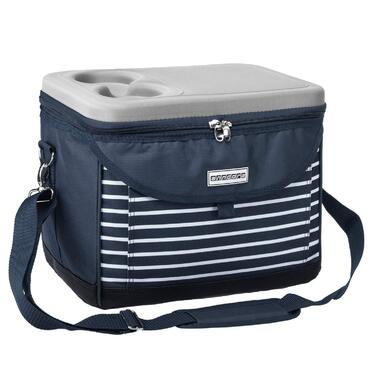 Термосумка Anndora 22 л, 35 x 24 x 27 см, для пікніка, блакитний/білий колір