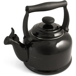 Чайник Le Creuset Tradition 2,1 л, емальований сталь, чорний глянцевий