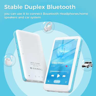 MP3 плеєр SWOFY з Bluetooth та Wi-Fi, 4.0
