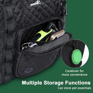 Транспортна сумка для собак Pecute, XL, чорна (39x30x19 см), до 6 кг