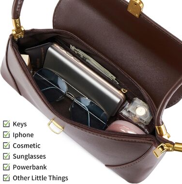 Жіноча сумка-клатч вінтажний стиль, коричнева екошкіра з пряжкою – ретро сумочка через плече