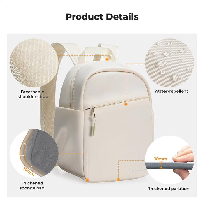 Рюкзак для камери K&F Concept - компактний, для DSLR, з регульованим ременем, для повсякденного використання, роботи та подорожей, колір: темно-зелений (бежевий)