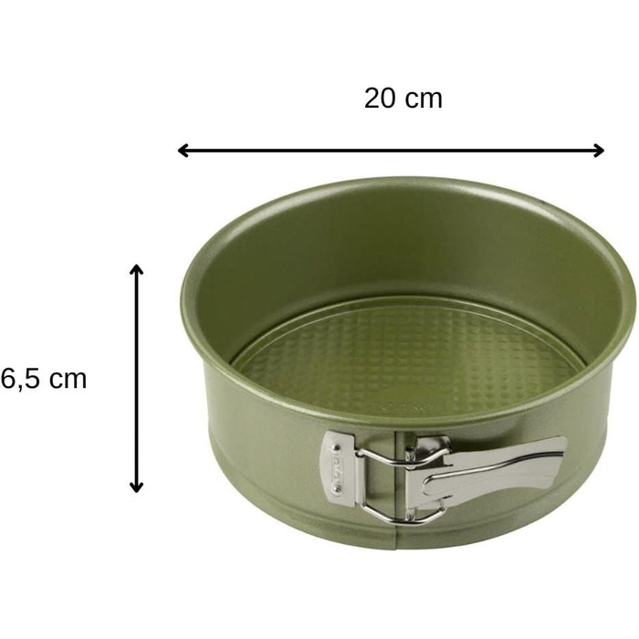 Форма для випічки Zenker Green Vision Ø 20 см з високим бортиком – стабільна та якісна, з антипригарним покриттям Sparkling Green