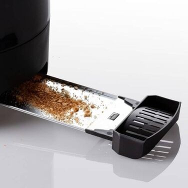 Тостер Ariete 159 Toastime: 2 відділення, пружинний захват, розморожування, підігрів, 700 Вт, нержавіюча сталь, чорний