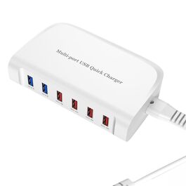 USB зарядний пристрій 20 портів, портативна станція швидкої зарядки для iPhone, iPad, Samsung, Google, Xiaomi, Huawei та інших пристроїв