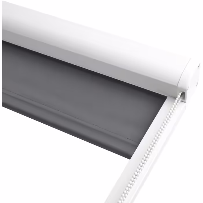 Roller blind with guide rails SolReflect K24 60x175 cm - Blackout roller blind with side guide rails - Mounting without drilling - Blackout roller blind 60cm wide (W80 x H175 cm, Anthracite)