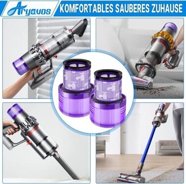 Фільтри для пилососів Dyson V15, V11, SV17, SV14, SV22 (2 шт.) - Запчастини