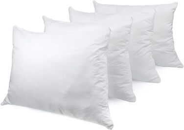 H&F Heimtextilien Top Quality Pillow 50x70 4-Piece Set | Allergy-Friendly Pillow with Oeko-TEX Certification | Cover: 100% Microfiber | Filling: 550 Grams Polyester 4 50 x 70 cm
