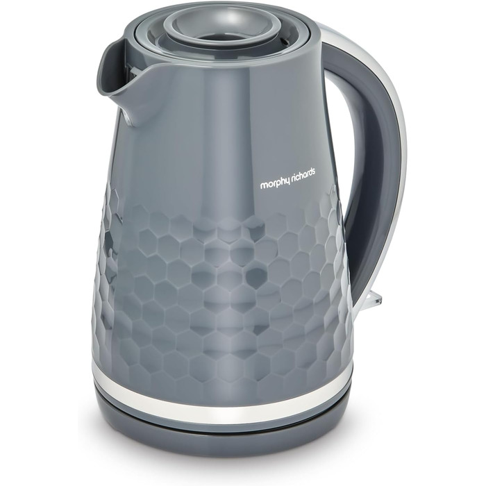 Електричний чайник Morphy Richards Hive, 1.5 л, сірий, з фільтром від накипу