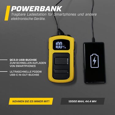 Бустер для автомобіля MAXTOOLS JS500 2200A 22Ah, пусковий пристрій (джампстартер) для 12V дизельних та бензинових двигунів, Powerbank з LED-ліхтарем та USB