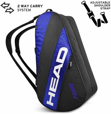 HEAD Tour Sport Bag 50L - Black and White Tennis Backpack
