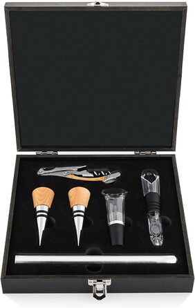 Набір Laguiole Style de Vie з відкривачем для пляшок, 6 предметів, з дубовим деревом