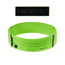 Пояс для телефону WATERFLY: спортивний пояс-сумочка для бігу, джогінгу, фітнесу. Підходить для чоловіків та жінок (світло-зелений)