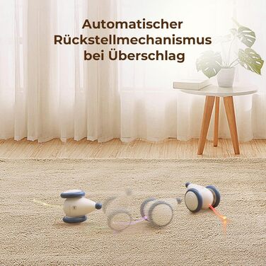 Cheerble Wicked Mouse – електрична іграшка для котів, USB-зарядка, LED, інтерактивна, синя
