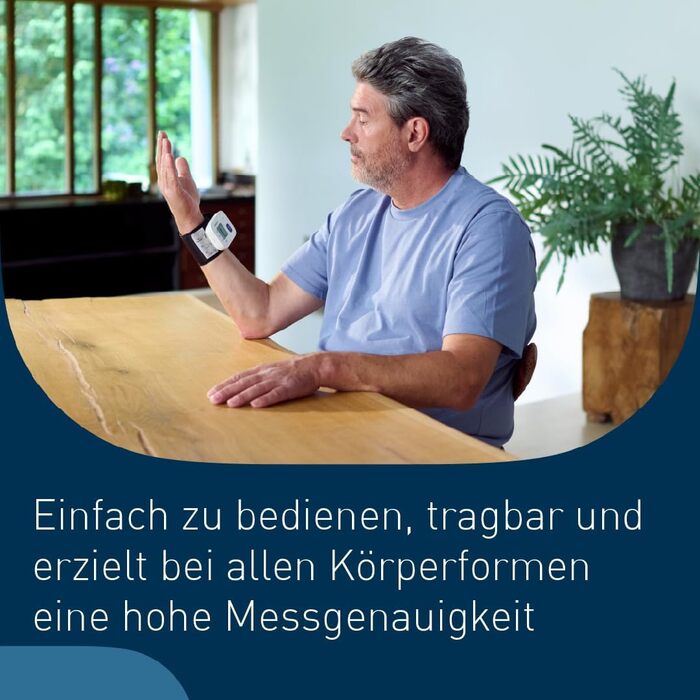 Тонометр OMRON RS1 на зап'ястя, автоматичний, клінічно перевірений, манжета 13,5-21,5 см, контроль посадки манжети