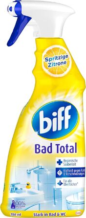 Засіб для чищення ванної кімнати Biff Bad Total з ароматом цитруса, набір 8 шт по 750 мл