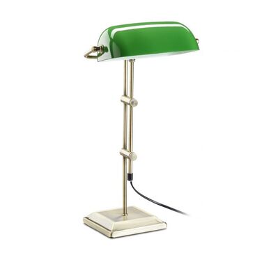 Relaxdays Banker's Lamp Green