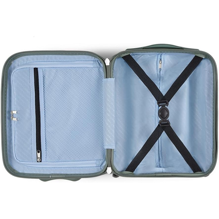 CarryOn Skyhopper: валіза ручної поклажі з жорстким корпусом 55x35x20 см, TSA, подвійні колеса (зелений, міні)