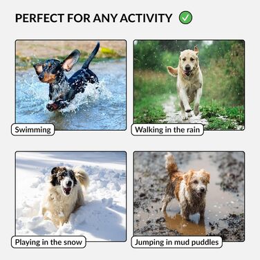 Водонепроникний нашийник для собак CollarDirect, регульований, силікон & пластик, стійкий до запахів, легко миється, безпечна застібка, для малих, середніх та великих собак (М'ятний, XL (45-66 см))