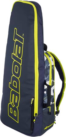 Спортивна сумка Babolat для тенісу, модель Kids, блакитно-біло-рожева, з відділенням для аксесуарів, ідеальна для дітей Pure Aero сірого кольору з жовтими акцентами