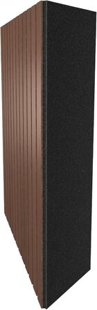 Набір акустичних кутових басових пасток для студії звукозапису, 50x50x10 см, шумоізоляція та поглинання звуку, колір горіх (4 шт)