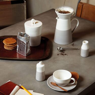 Royal Doulton 40032922 Sugar/Milk Set Coffee Studio, Grey, Porcelain