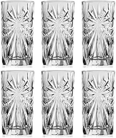 Набір з 6 келихів для шампанського/просекко RCR, 160 мл, кришталево-прозорі, стійкі до миття в посудомийній машині, для весілля/день народження