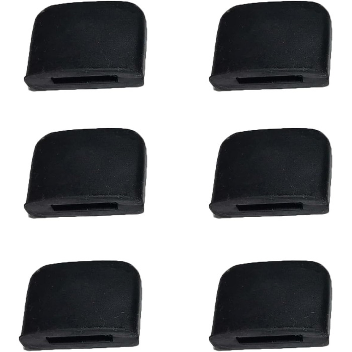 Russell Hobbs Rubber Feet for Grill Plate [6 Pack] compatible with SatisFry Hot Air Fryer 8l 27170-56 and 4l 27160-56 (Spare Part, Accessory) Airfryer N700685, Black Replacement Part: Rubber feet for grill plate