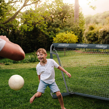 Relaxdays Soccer Goal in Grey