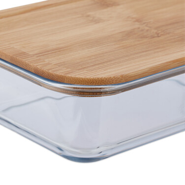 Relaxdays Glass Containers with Lids, 2-Piece Set