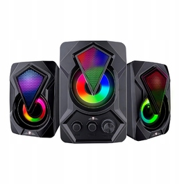 Ігрові колонки No Gear з багатокольоровою RGB-підсвіткою, USB