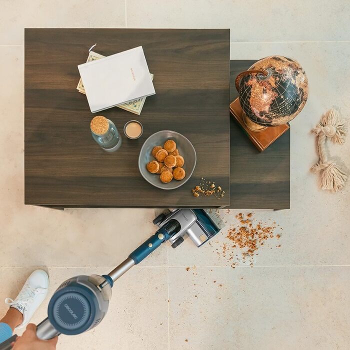 Бездротовий пилосос Cecotec Conga Rockstar 5500 Hurricane Station Flex Max: 220AW, 700W, станція самостійного очищення, 90 хв роботи, антизаплутувальна щітка, гнучкий шланг, циклонна технологія