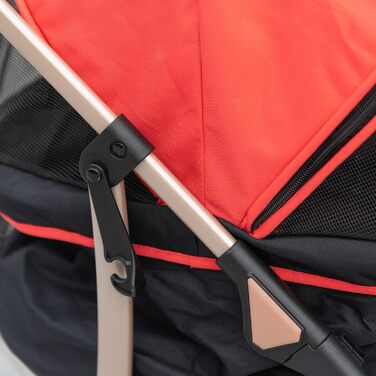 PawHut: Трюковий візок для собак та котів 2-в-1, червоний