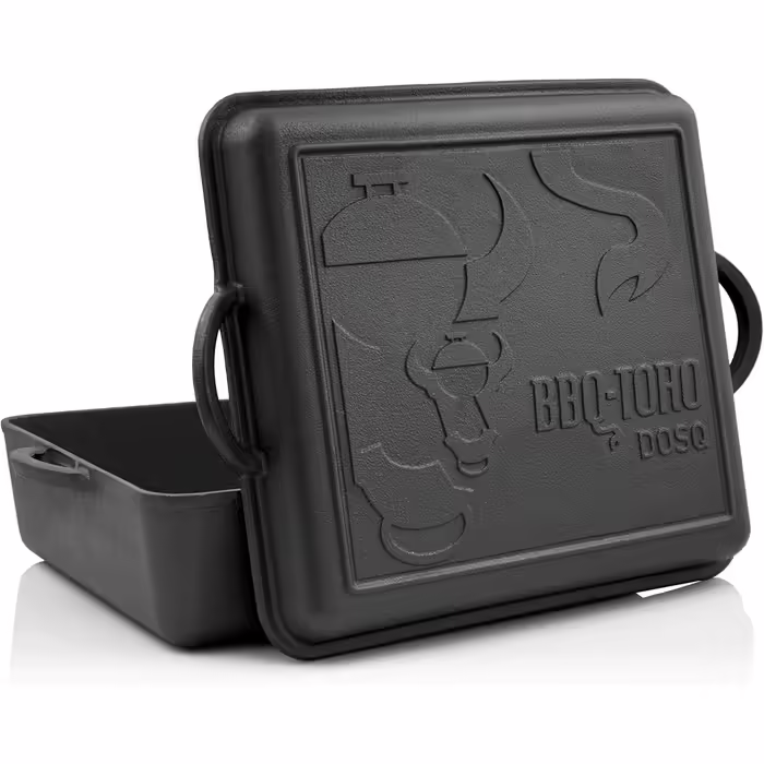 Чавунний казан BBQ-Toro Dutch Oven з кришкою, 10,5 л, попередньо підготовлений, для запікання та тушкування