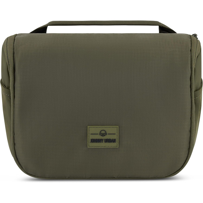 Чоловіча та жіноча косметичка Johnny Urban Kulturtasche Logan чорного кольору - велика, для подорожей, з прозорим кишеньком для рідин (Olive)