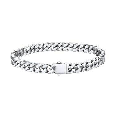 Чоловічий браслет Bestyle з нержавіючої сталі, ланцюг панцир, ширина 5/7/9/12.5 мм, срібний/чорний/золотий, довжина 19/21/23 см - ідеальний подарунок для чоловіків