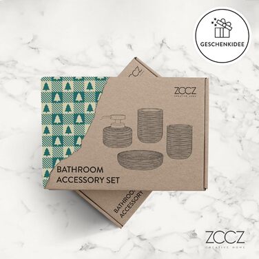 Набір аксесуарів для ванної кімнати ZCCZ, 4 шт. Чорний: мильниця, тримач для зубних щіток, стаканчик, мильниця. Організатор для раковини
