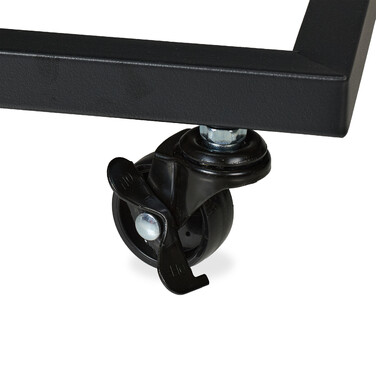 Relaxdays C-Shaped Side Table with Wheels