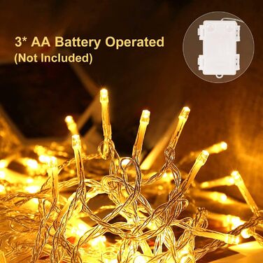 LED гірлянда 13м, 130 LED, 8 режимів, таймер, IP65, вологостійка, для балкона, саду, святкування, вечірки, весілля