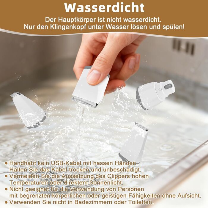 Машина для стрижки собак та котів ETACCU 4-в-1 з LED-дисплеєм, тример для лап, шліфувальник кігтів