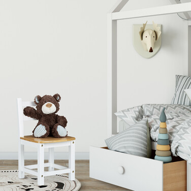 Relaxdays Kids' Chair RUSTICO White