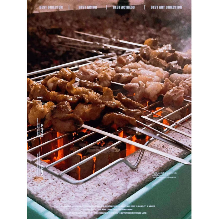 Disposable Grill, Portable Charcoal Grill, Grill Set for Indoors and Outdoors, Lightweight, Ready to Use, for BBQ, Picnic, Camping, Deck