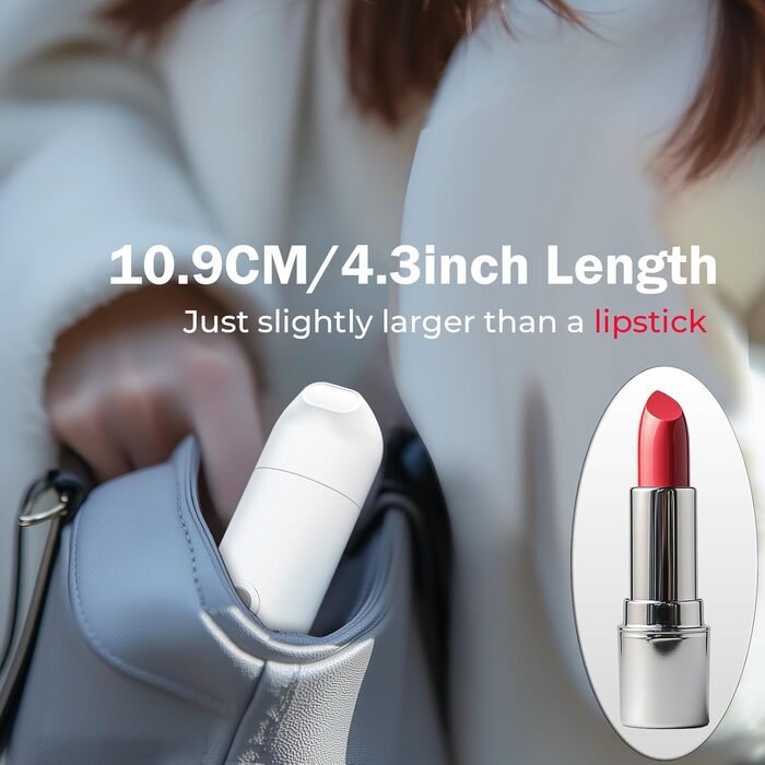 BIGCOW Portable Bidet with 3 Spray Modes | Electric Bidet Toilet Sprayer | IPX7 Waterproof & Pressure Regulation | for Gentle Personal Hygiene, Postpartum Recovery, and Sensitive Skin Areas (ES002, White)