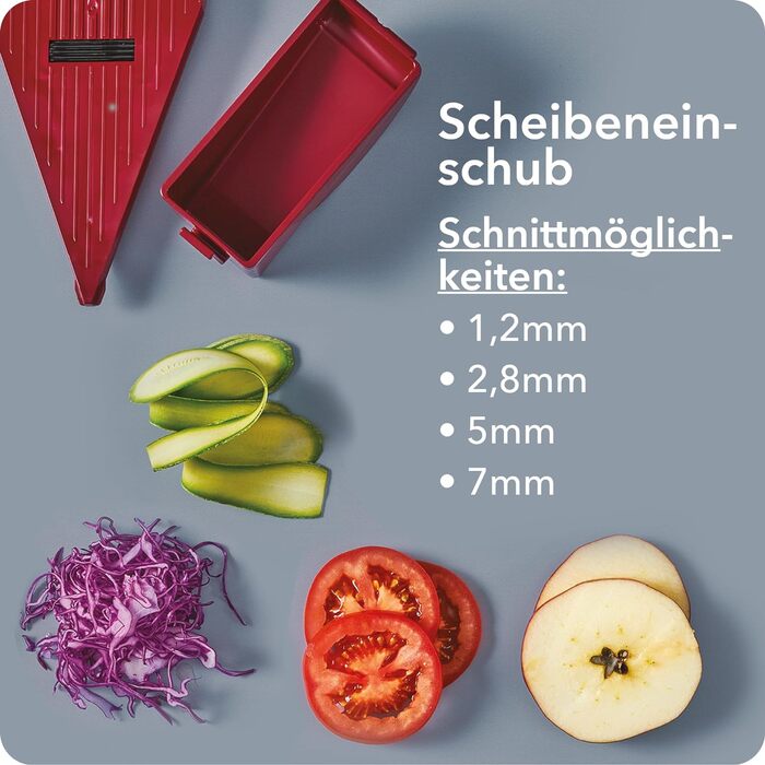 Börner Vital Mandoline Vegetable Slicer (11-piece) • Vegetable Slicer (V-Slicer) for Fruits & Vegetables + Accessories • 8 Cutting Styles • Kitchen Slicer (Basic Set)