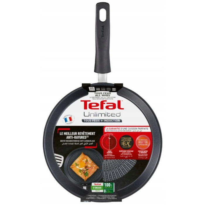 Набір посуду TEFAL Unlimited: сковорода для смаження 20 см та вок 28 см