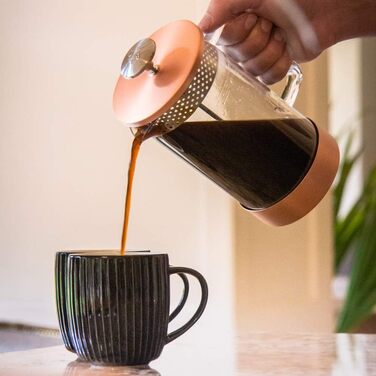Френч-прес Barista & Co Core 1 л, скло та нержавіюча сталь, бірюзовий