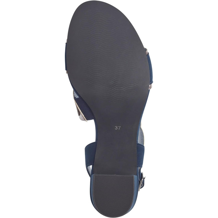 Сандалі жіночі MARCO TOZZI Navy Comb, м'яка устілка Feel Me, веганська шкіра, літні, 38 EU