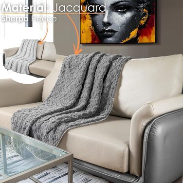 Електрична гріюча ковдра з автовимкненням Kuschelheizdecke 180x130cm, 9 рівнів нагріву, 40°C, пральна